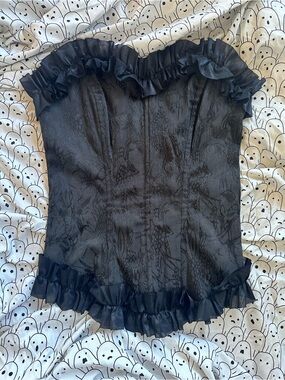 RARE - VINTAGE Y2K Gothic Tesa Corset - goth - alt - cottagecore - fairycore